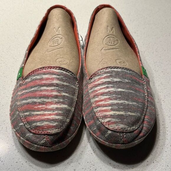 SANUK FOLKLORE OFF WHITE MULTI SIDEWALK SURFER SHOE Women 9 - Picture 2 of 7
